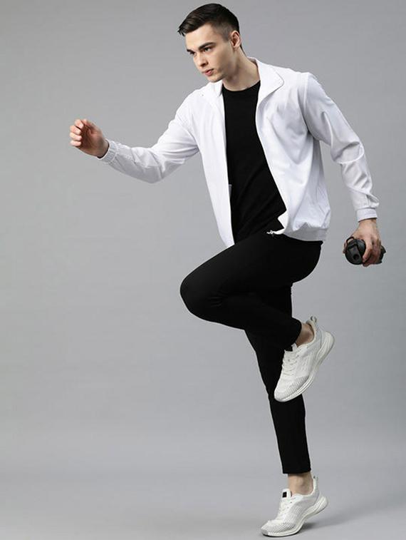 men solid long sleeve casual jacket - 21642290 - Standard Image - 3