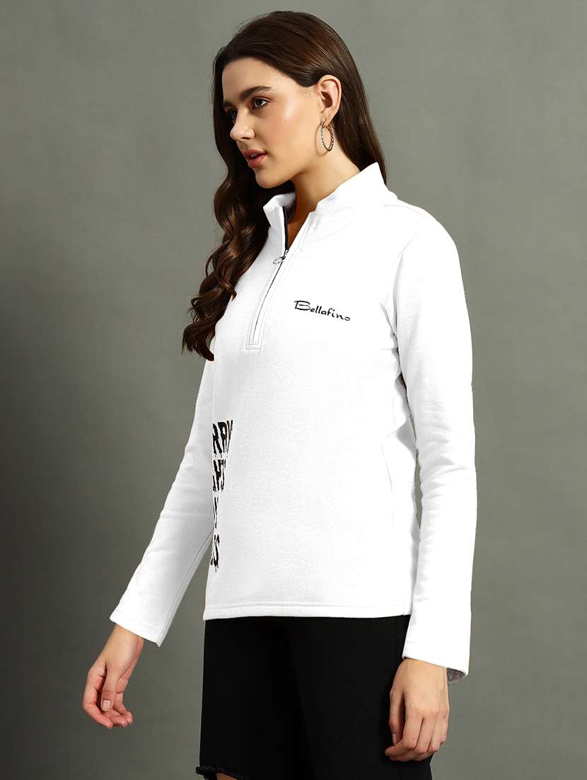 women placement print long sleeve sweatshirt