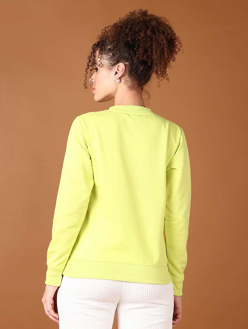 women front print long sleeve sweatshirt - 21642546 -  Standard Image - 3