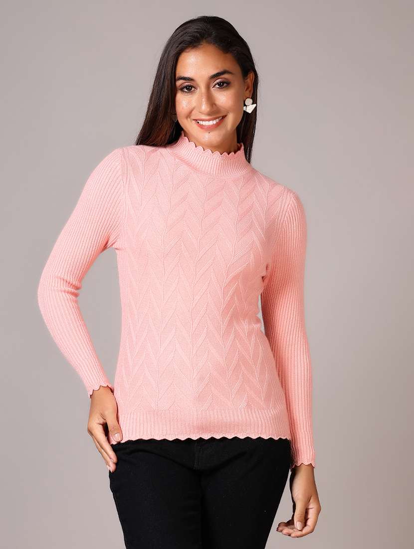 women solid long sleeve pullover