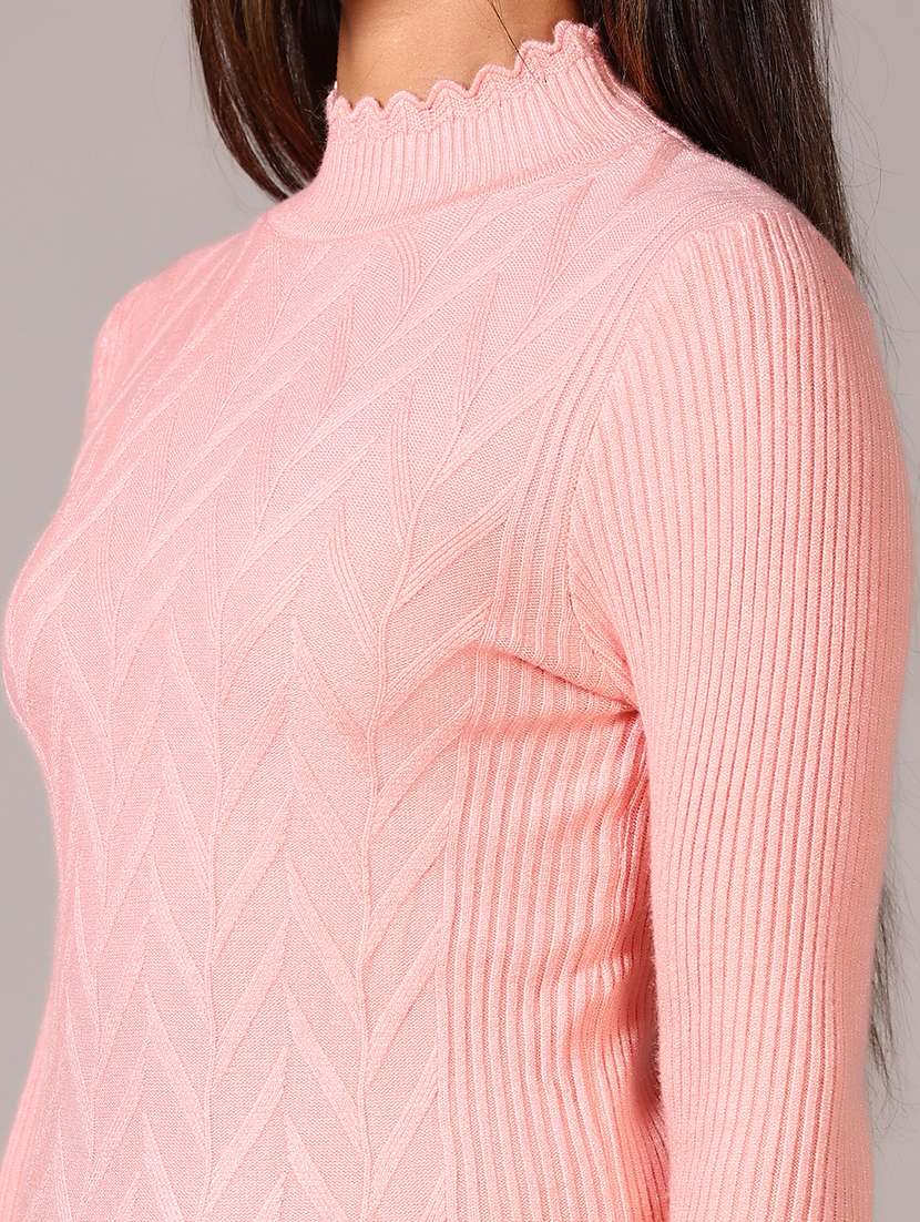 women solid long sleeve pullover - 21642572 -  Standard Image - 5