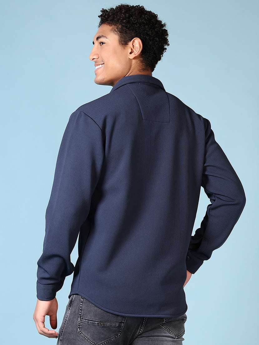 men long sleeves solid shackets - 21642604 -  Standard Image - 3