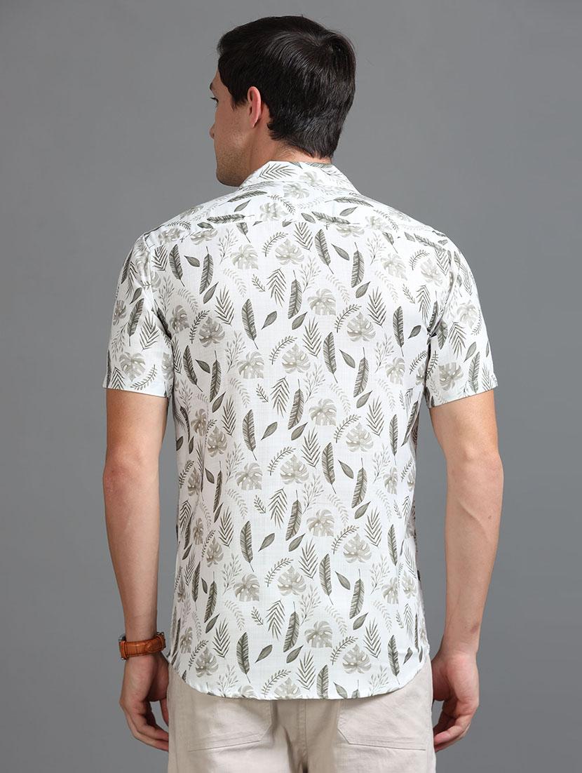 men printed short sleeve regular fit shirt - 21642811 - Standard Image - 3