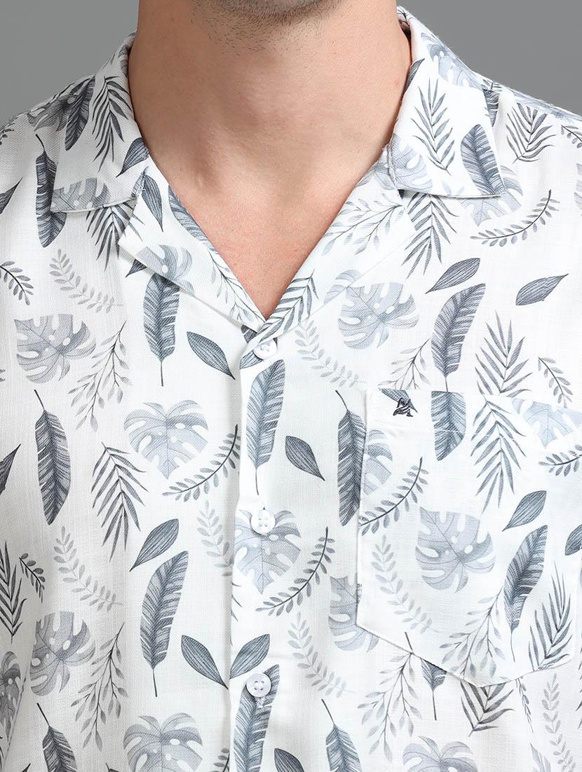men printed short sleeve regular fit shirt - 21642812 - Standard Image - 5