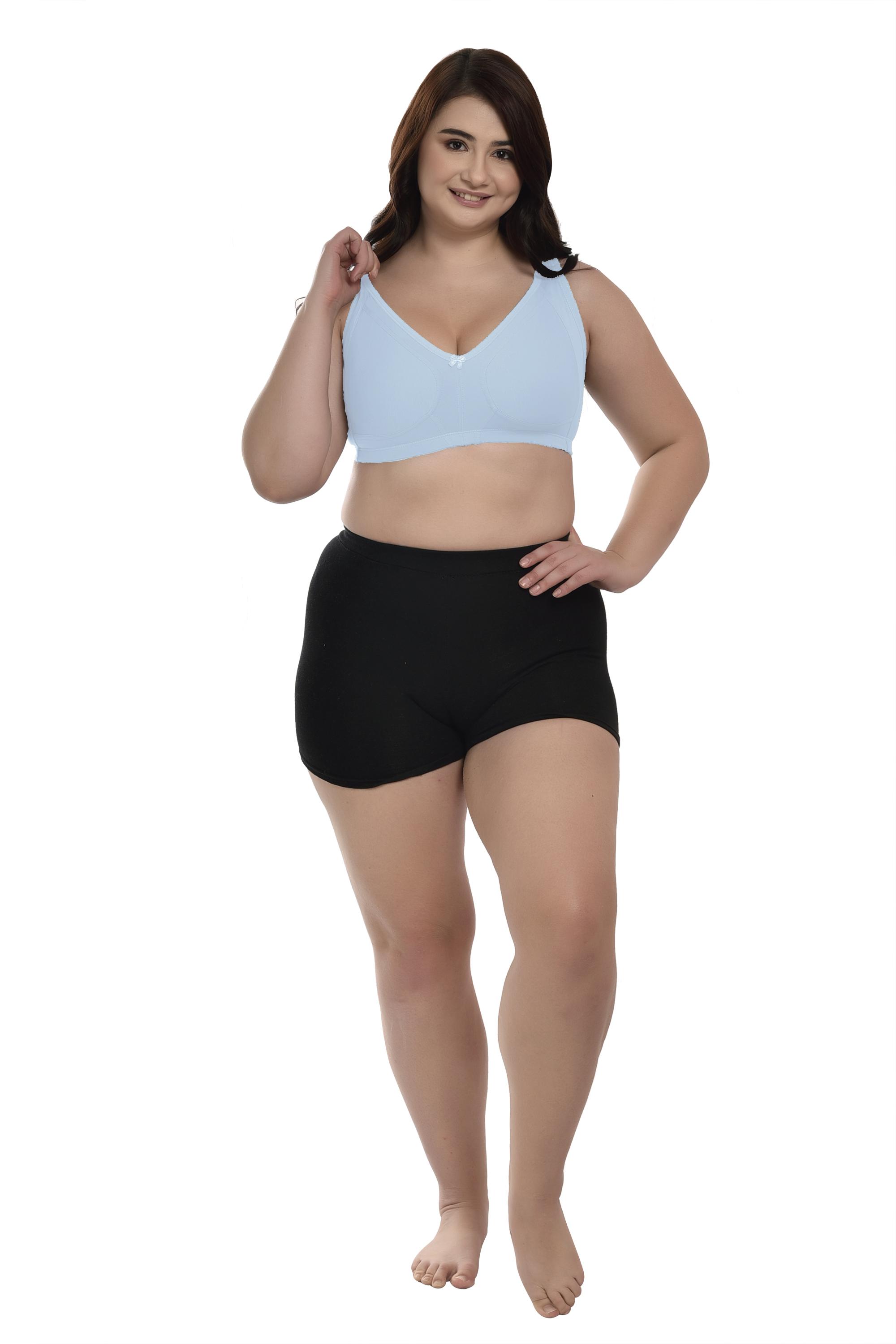 women light blue solid plus bra - 21643102 - Standard Image - 3