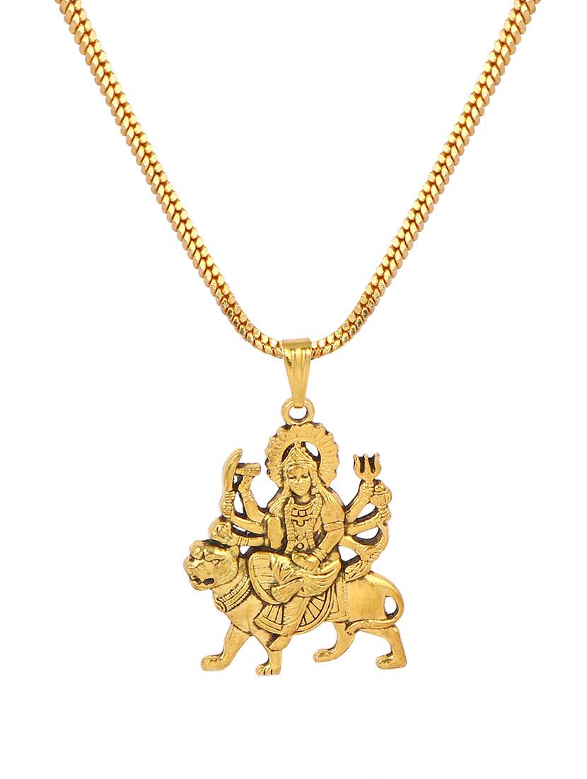 men sacred idol pendant with chain
