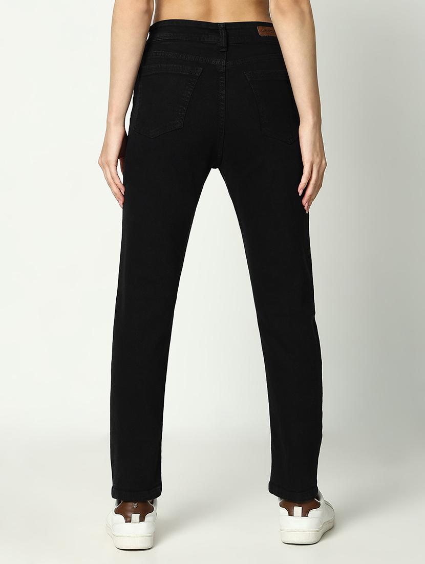 women solid high rise slim fit jean - 21643185 - Standard Image - 3