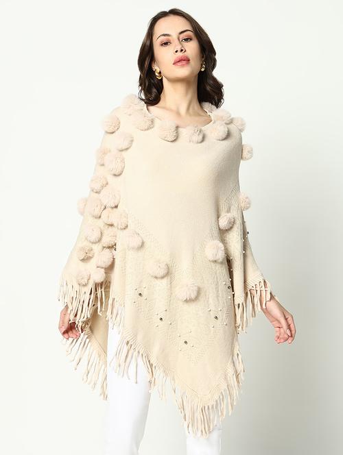 women self designed poncho - 21643205 - Standard Image - 0
