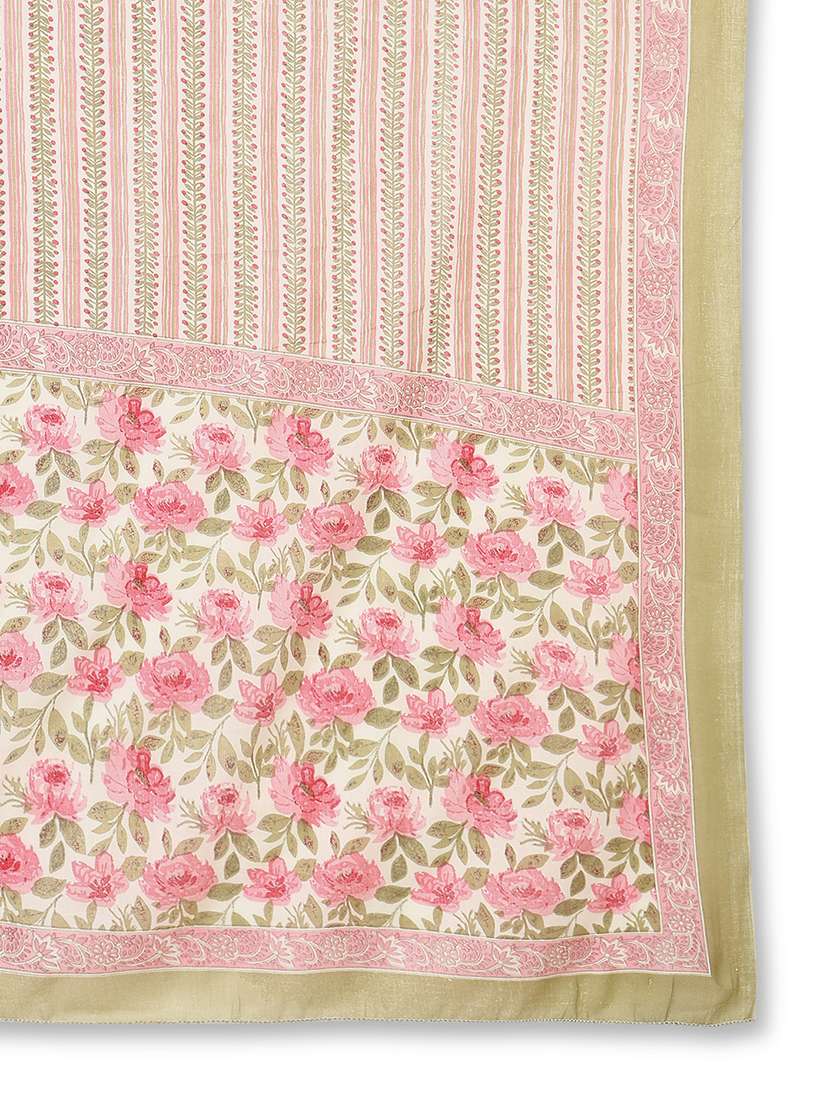 women three quarter sleeve kurta pant with dupatta set - 21643224 -  Standard Image - 5