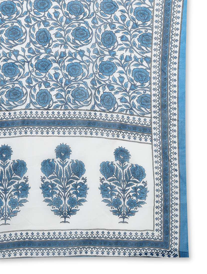 women white floral printed kurta palazzo set with dupatta - 21643241 -  Standard Image - 5