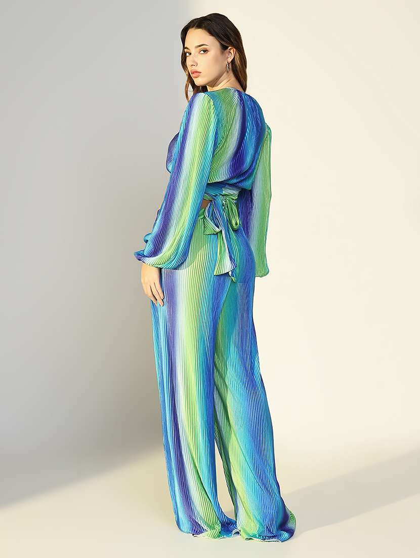 women printed top and trouser co-ord set - 21643267 -  Standard Image - 3