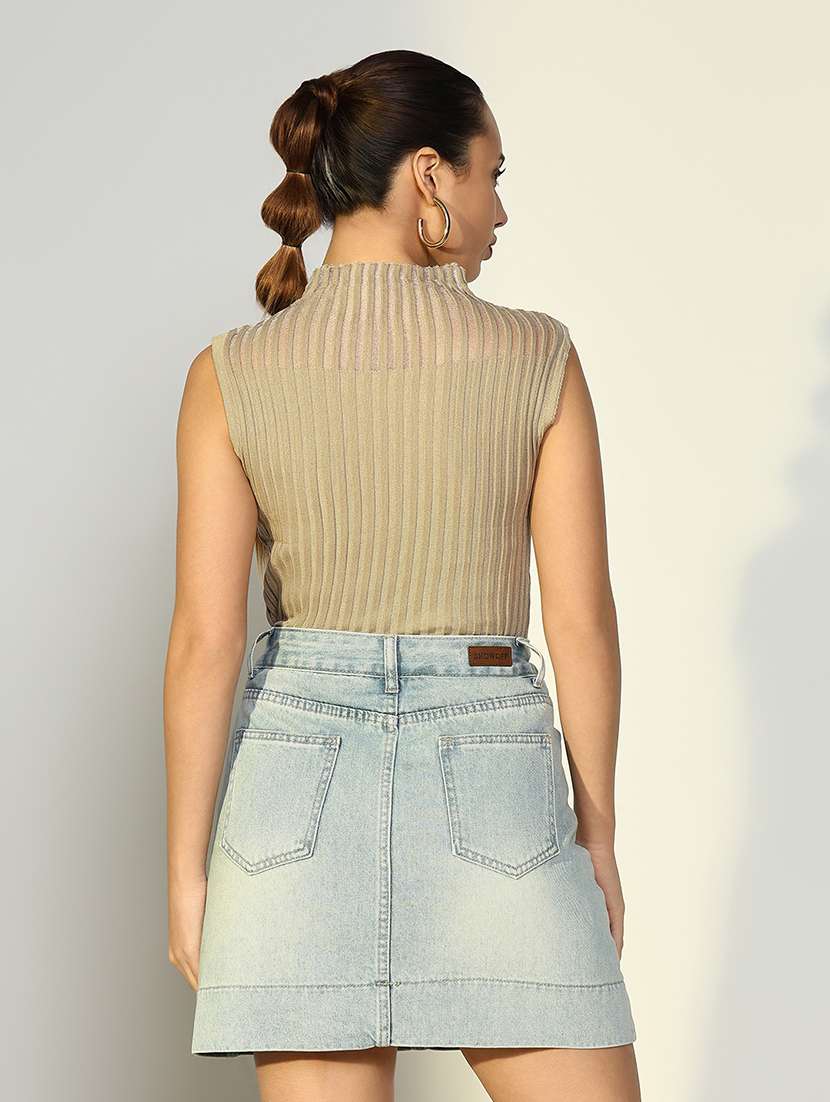 women solid sleeveless regular top - 21643378 -  Standard Image - 3