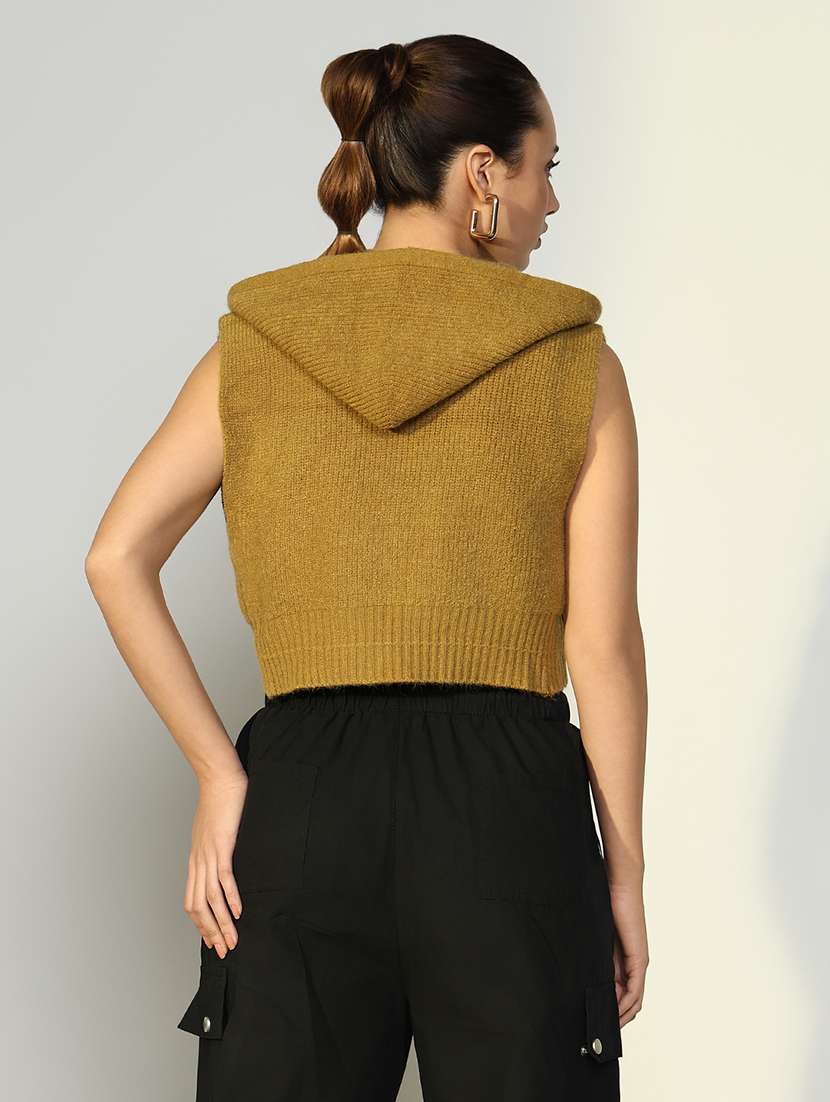 women hooded sleeveless top - 21643394 -  Standard Image - 3