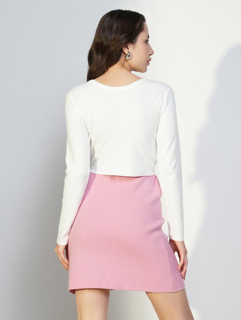 women solid long sleeves regular top - 21643433 - Standard Image - 3