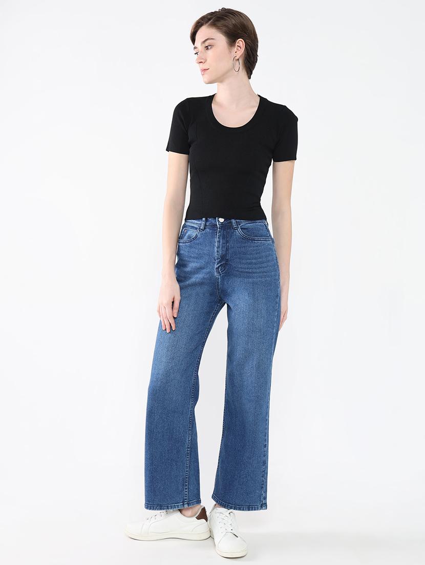 women black solid short sleeve top - 21643501 - Standard Image - 5