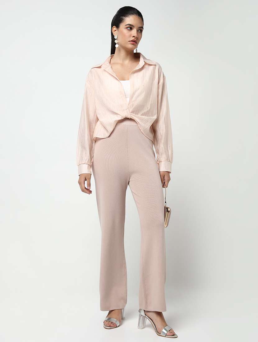 women solid long sleeve shirt - 21643521 -  Standard Image - 5