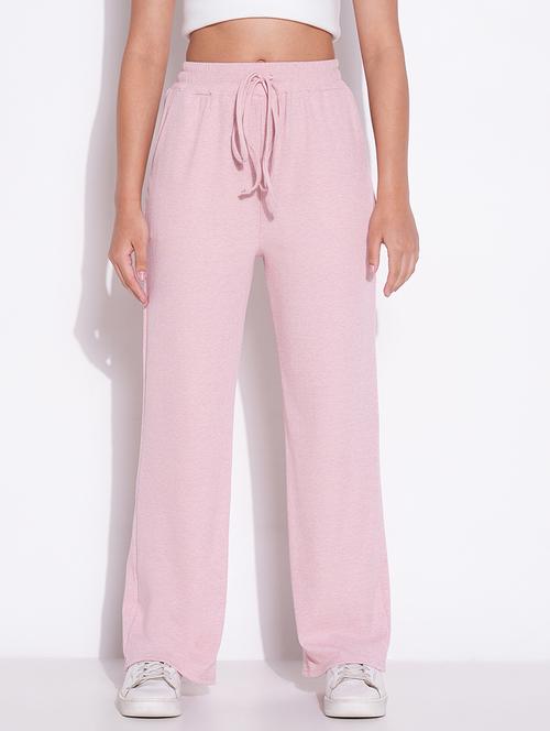women solid high rise wide leg trouser - 21643541 - Standard Image - 0