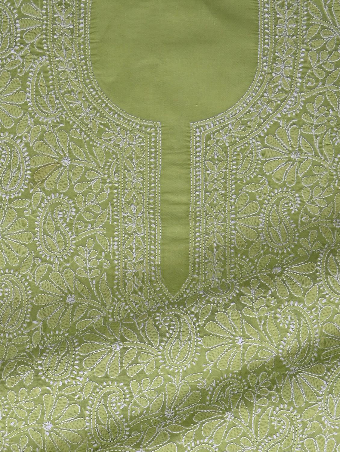 women chikankari work unstitched suit set - 21643598 - Standard Image - 3