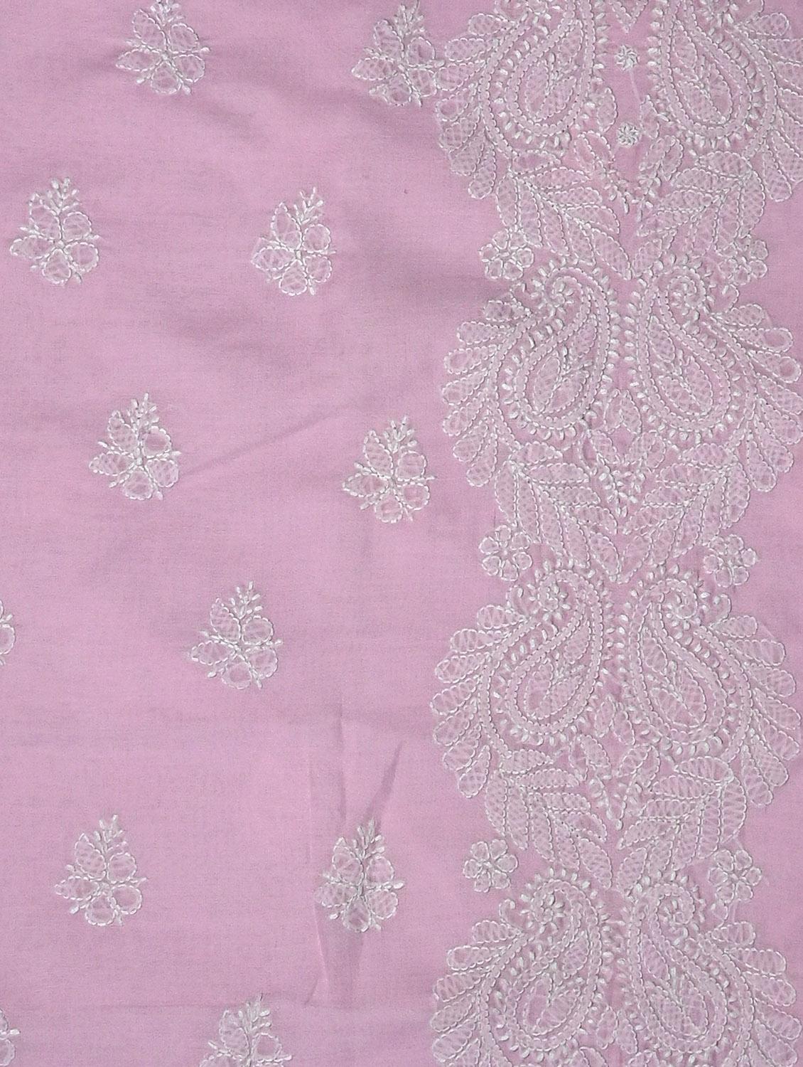 women chikankari work unstitched suit set - 21643602 - Standard Image - 3