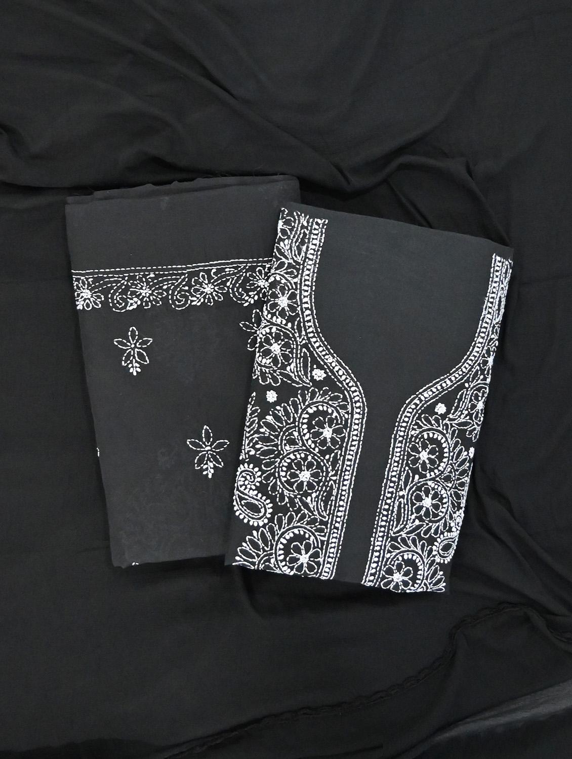 women chikankari work unstitched suit set - 21643616 - Zoom Image - 0