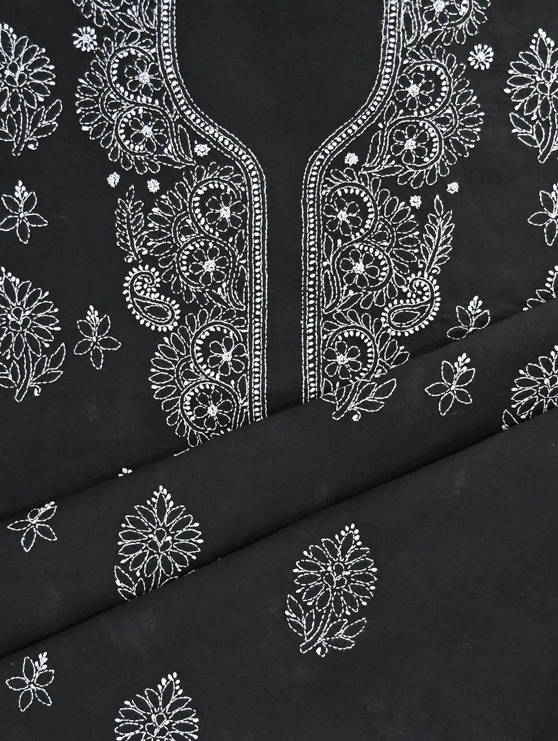 women chikankari work unstitched suit set - 21643616 - Standard Image - 3
