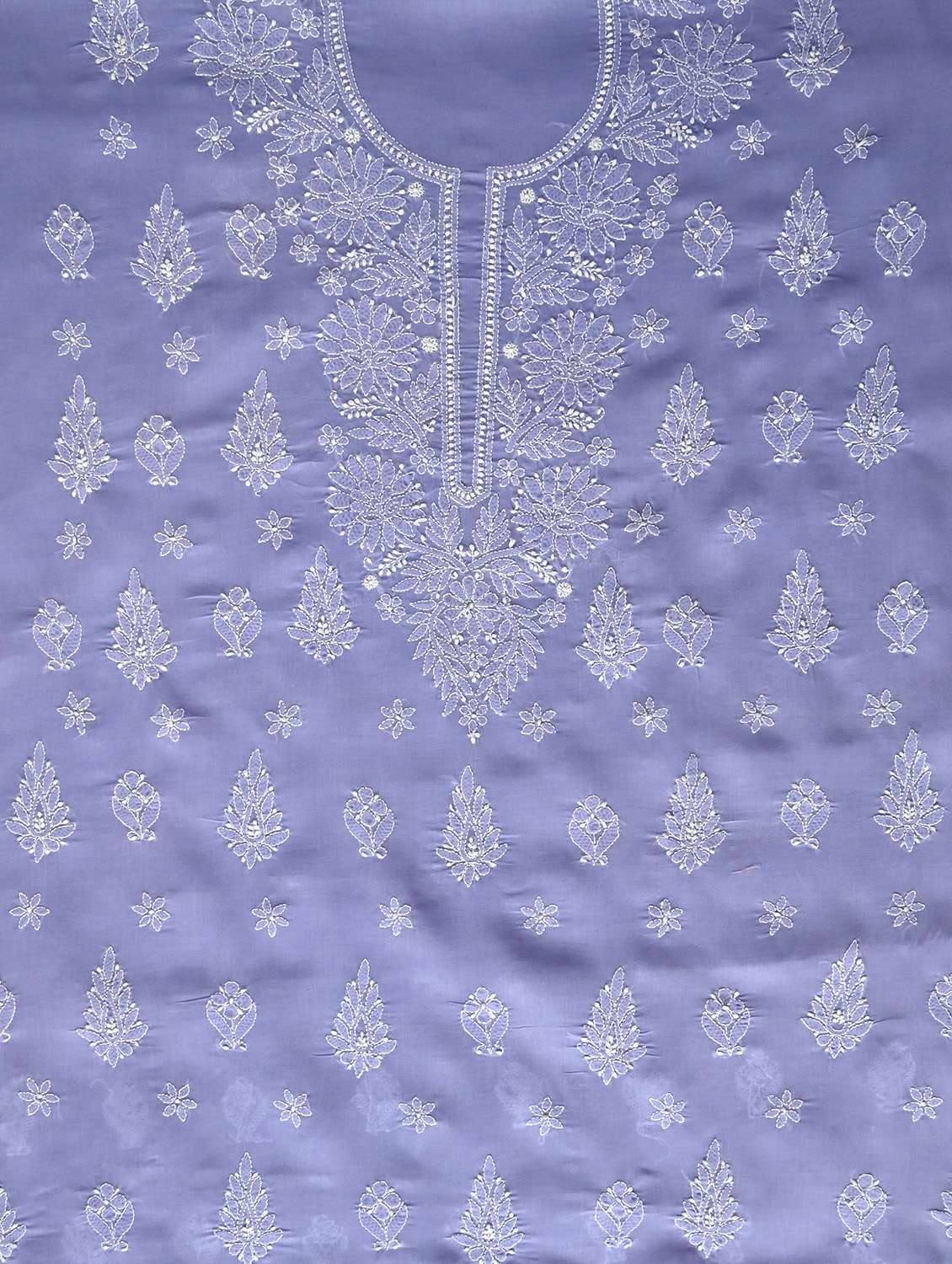 women chikankari work unstitched suit set - 21643623 - Standard Image - 3