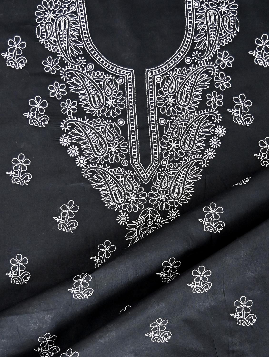 women chikankari work unstitched suit set - 21643638 - Standard Image - 3