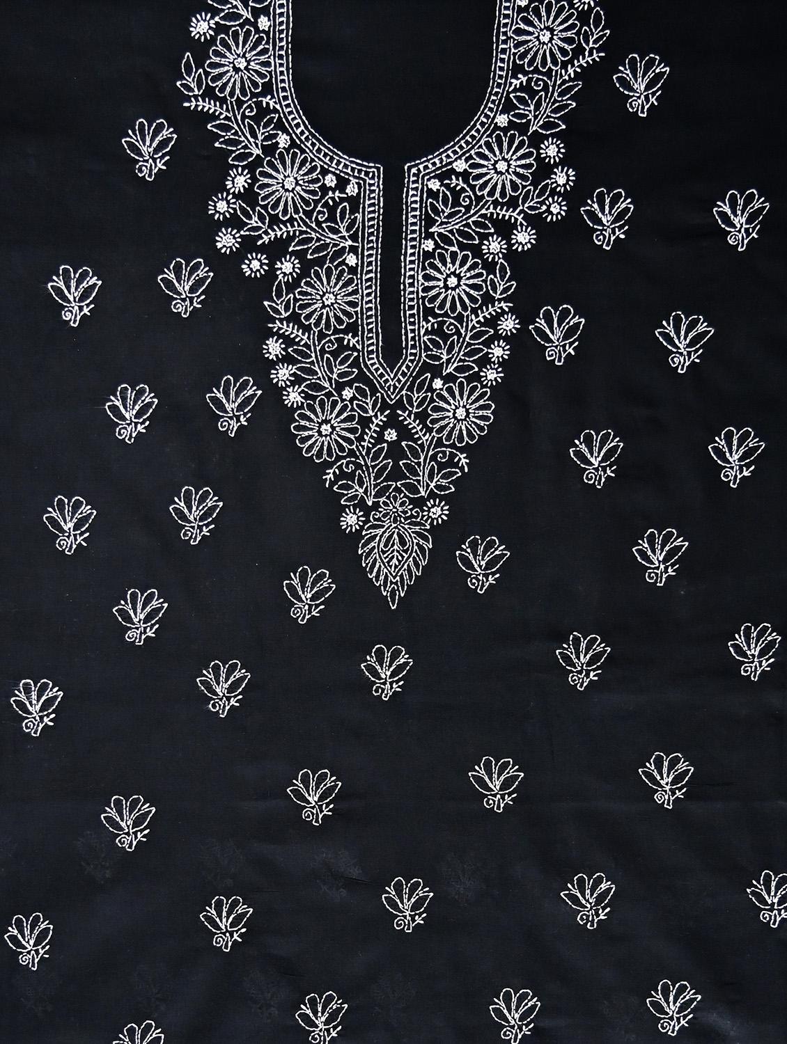 women chikankari work unstitched suit set - 21643646 - Standard Image - 3