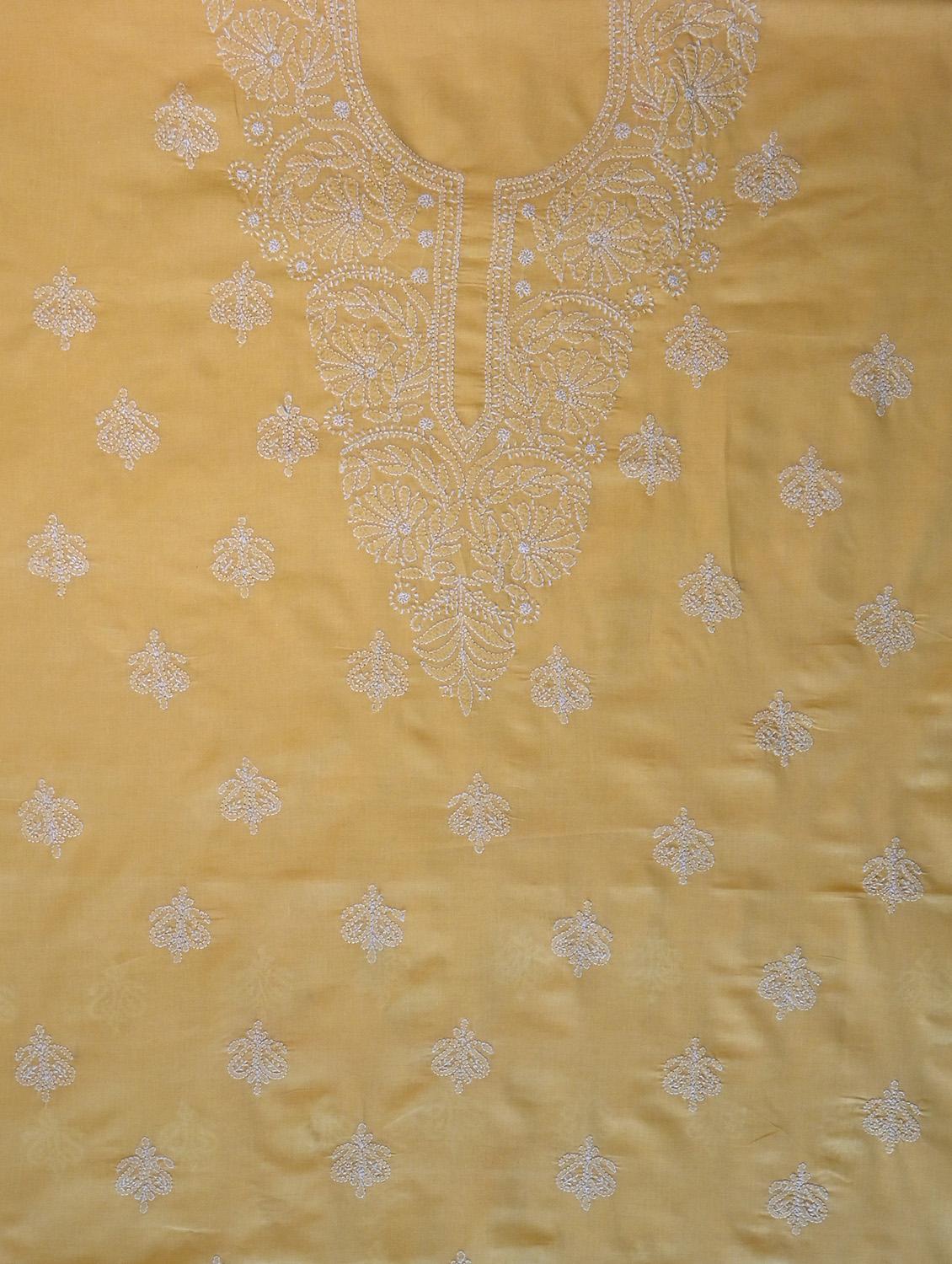 women chikankari work unstitched suit set - 21643654 - Standard Image - 3