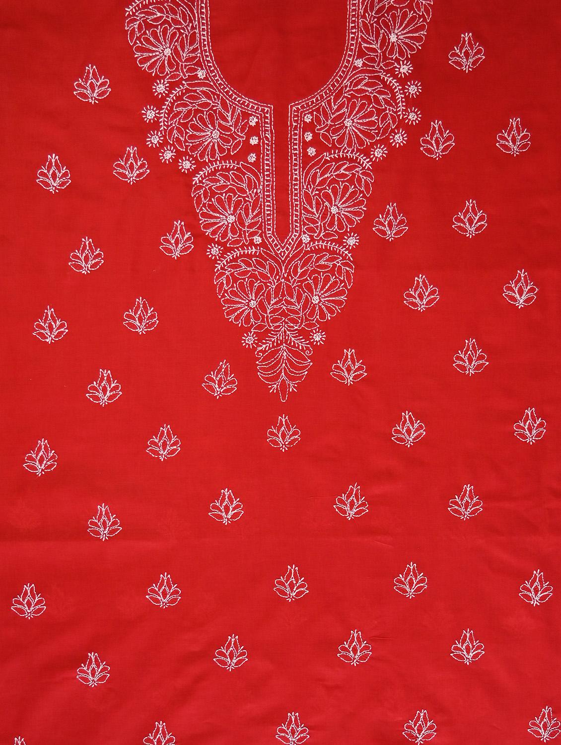 women chikankari work unstitched suit set - 21643657 - Standard Image - 3