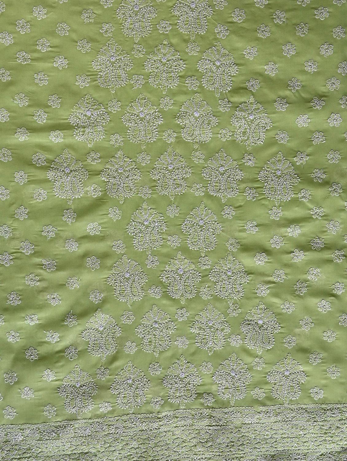 women chikankari work unstitched suit set - 21643667 - Standard Image - 3