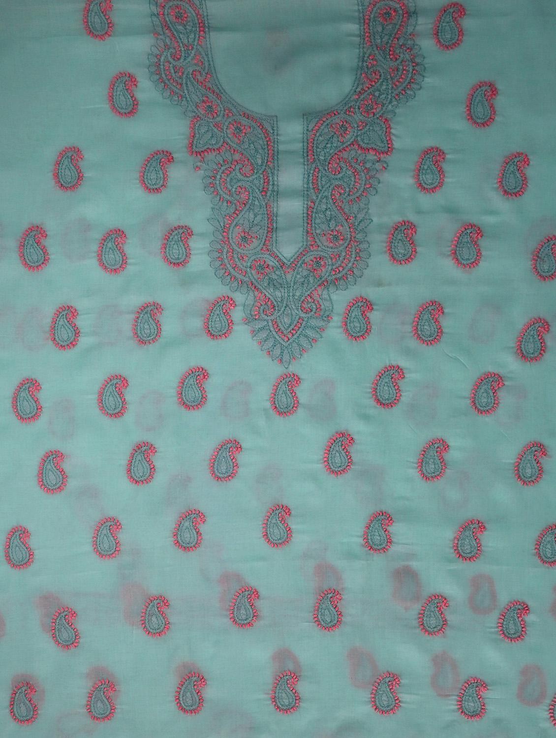 women chikankari work unstitched suit set - 21643685 - Standard Image - 3