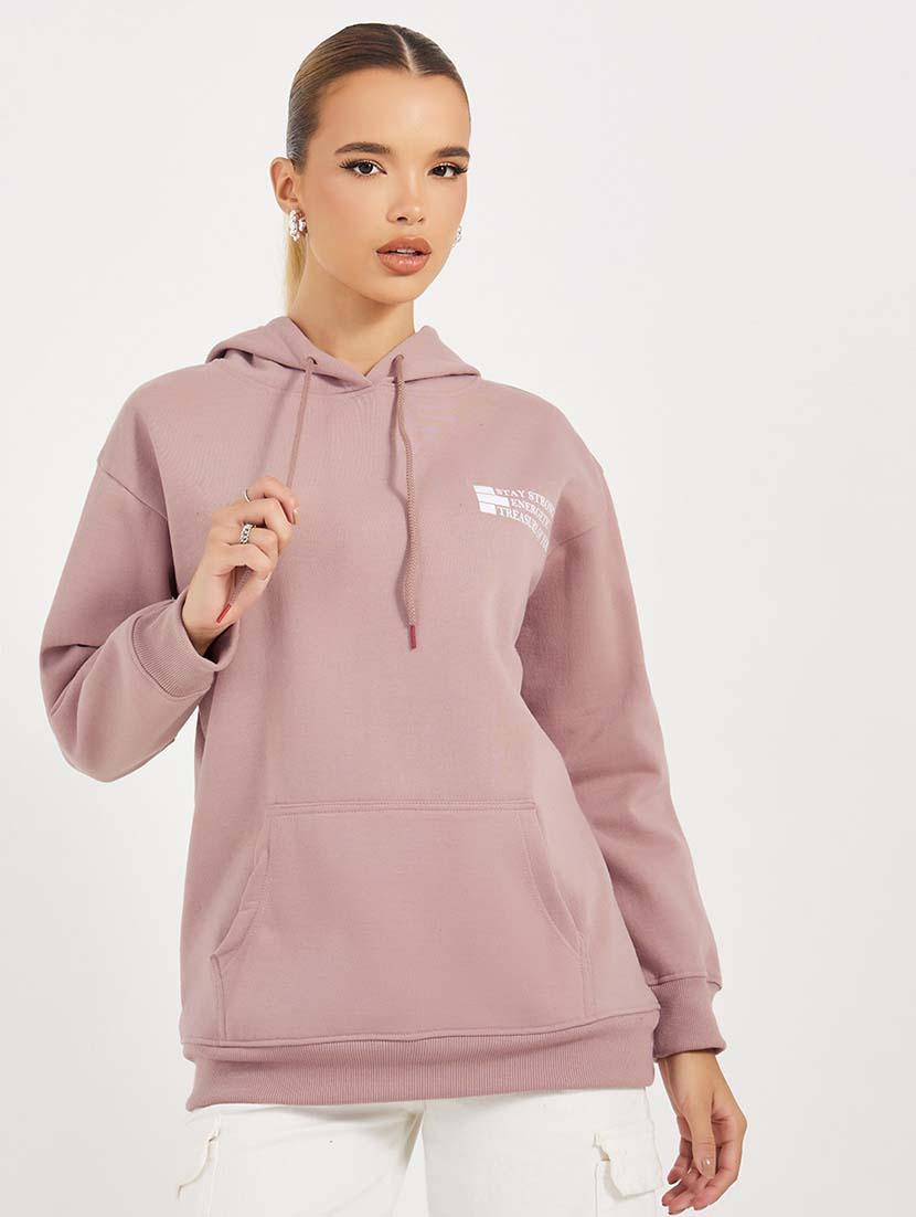 women front & back print long sleeve sweatshirt - 21643738 -  Zoom Image - 0
