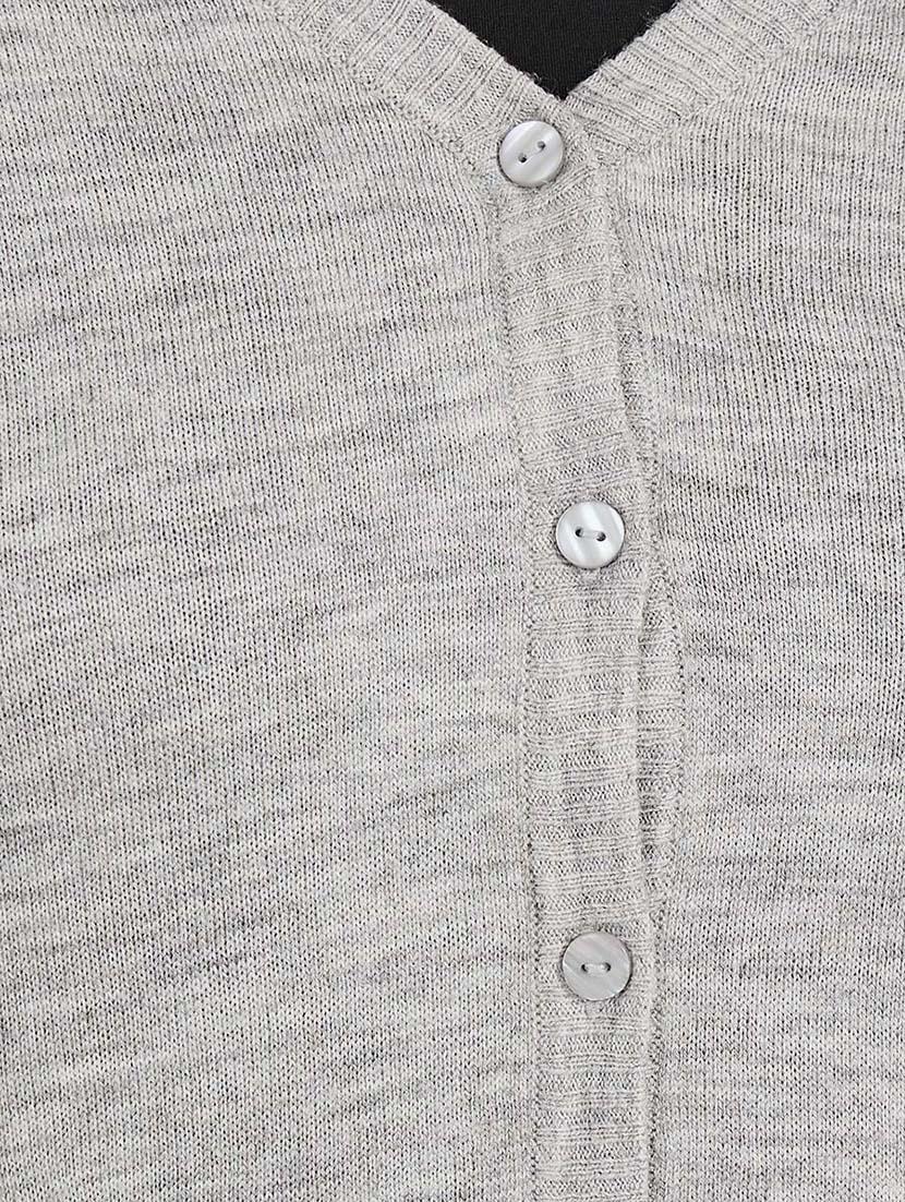women solid long sleeves cardigan - 21643801 - Standard Image - 3