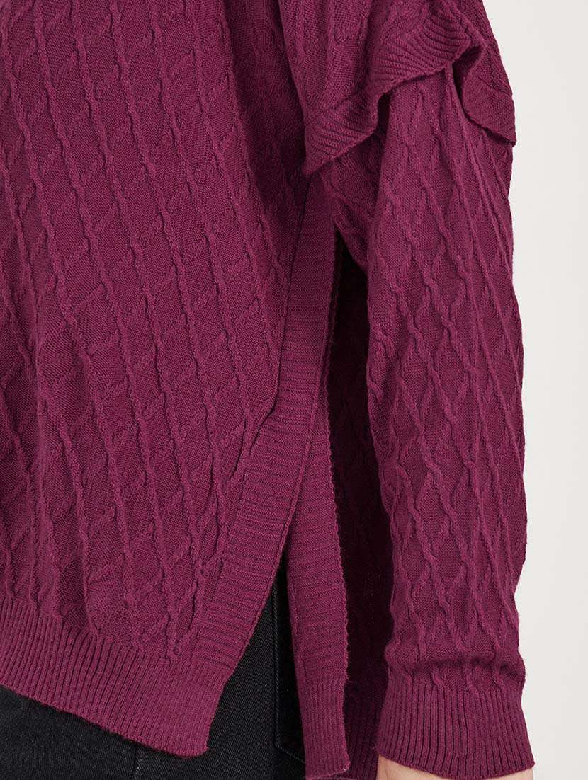 women self designed long sleeves pullover - 21643808 -  Standard Image - 3