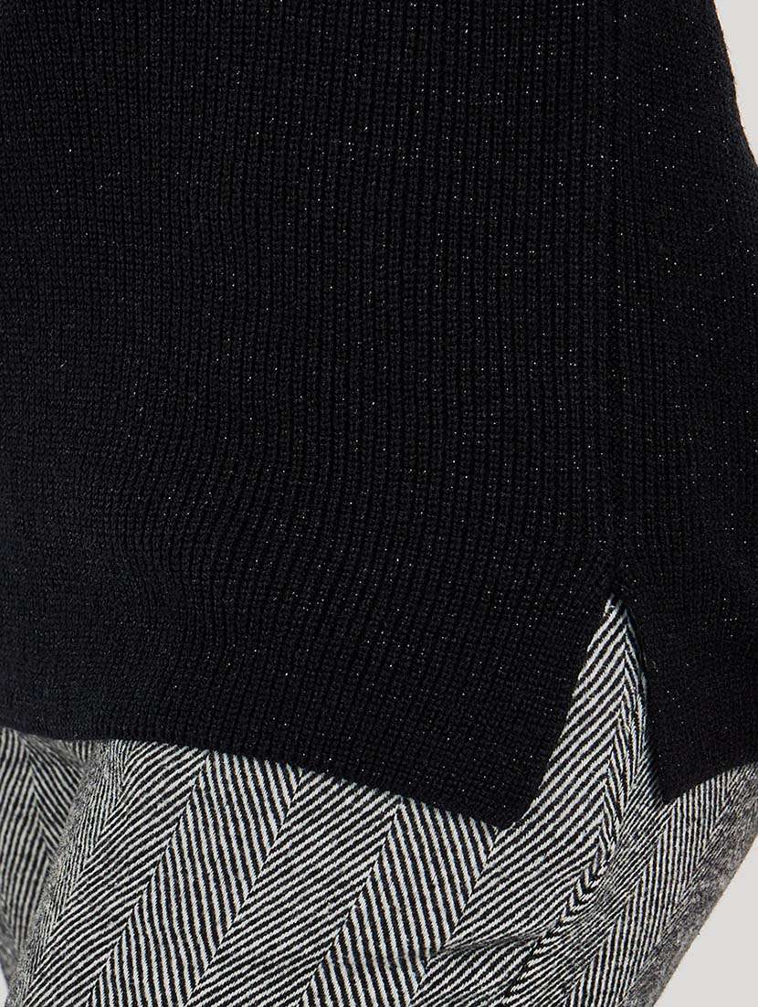 women solid long sleeves pullover - 21643810 - Standard Image - 3