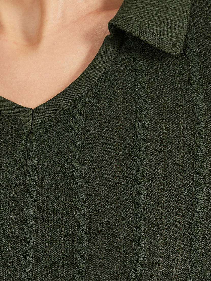 women self design long sleeve pullover - 21643815 -  Standard Image - 3