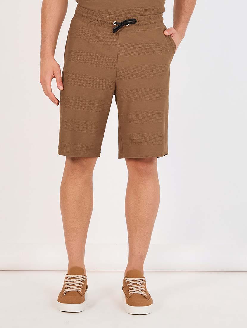men round neck solid t-shirt & shorts co-ord set - 21643838 -  Zoom Image - 0