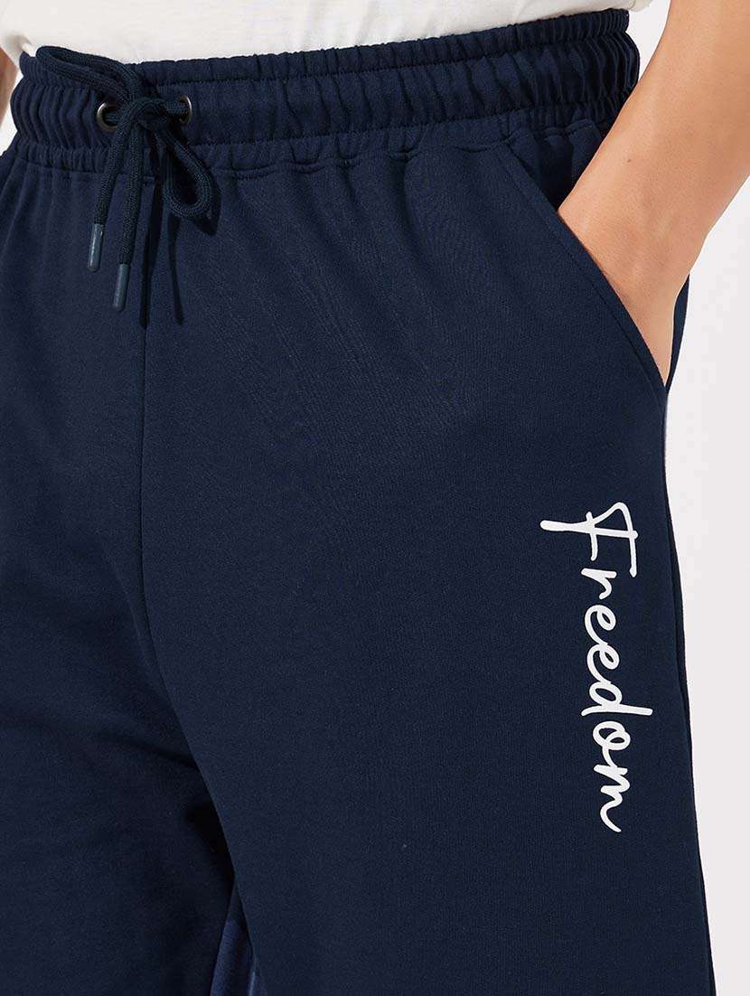 men mid rise placement print joggers - 21643846 - Standard Image - 3