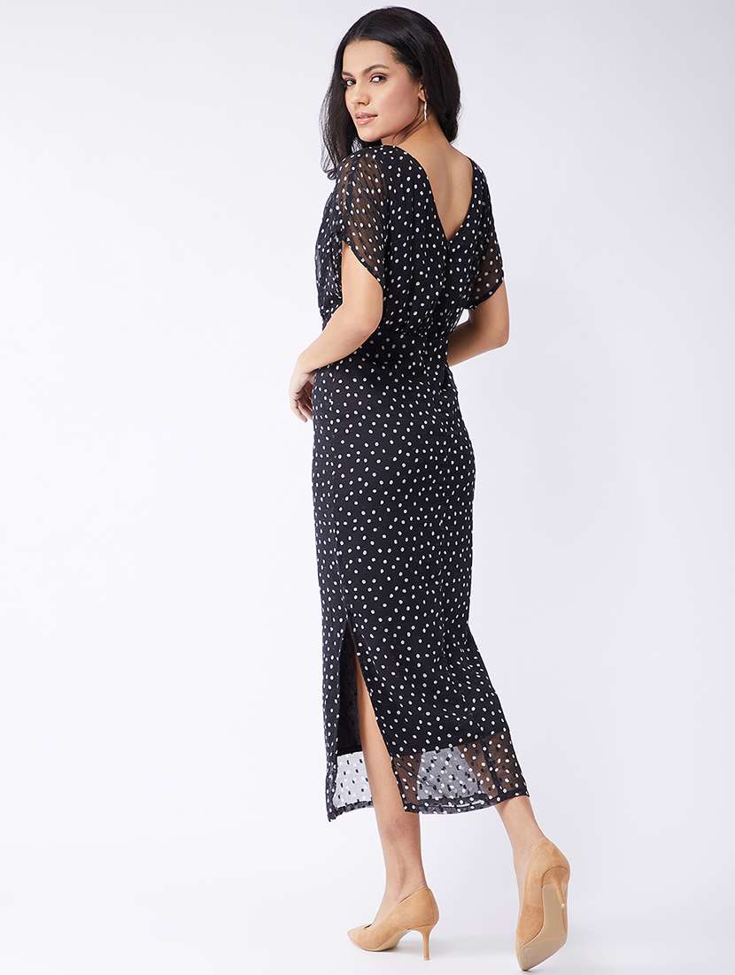 women polka dots print sheath dress - 21644015 - Standard Image - 3