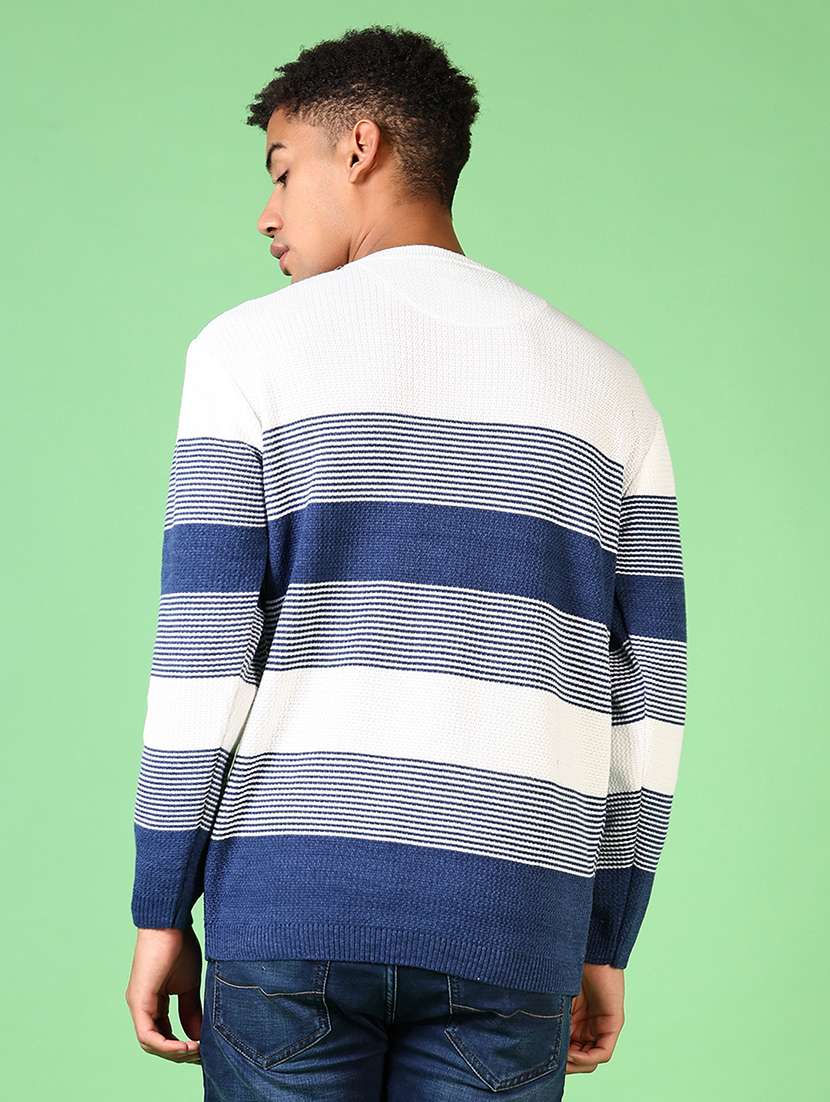 men long sleeves striped pullover - 21644098 -  Standard Image - 3