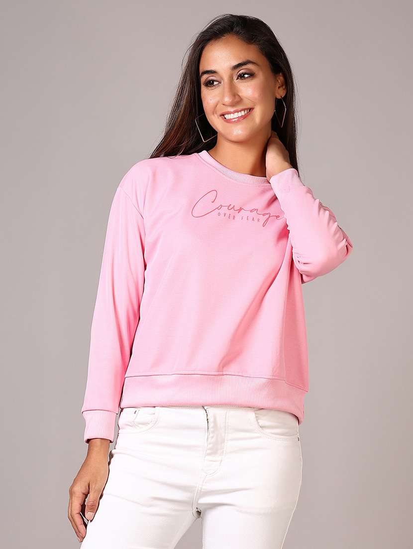 women printed long sleeves sweatshirt