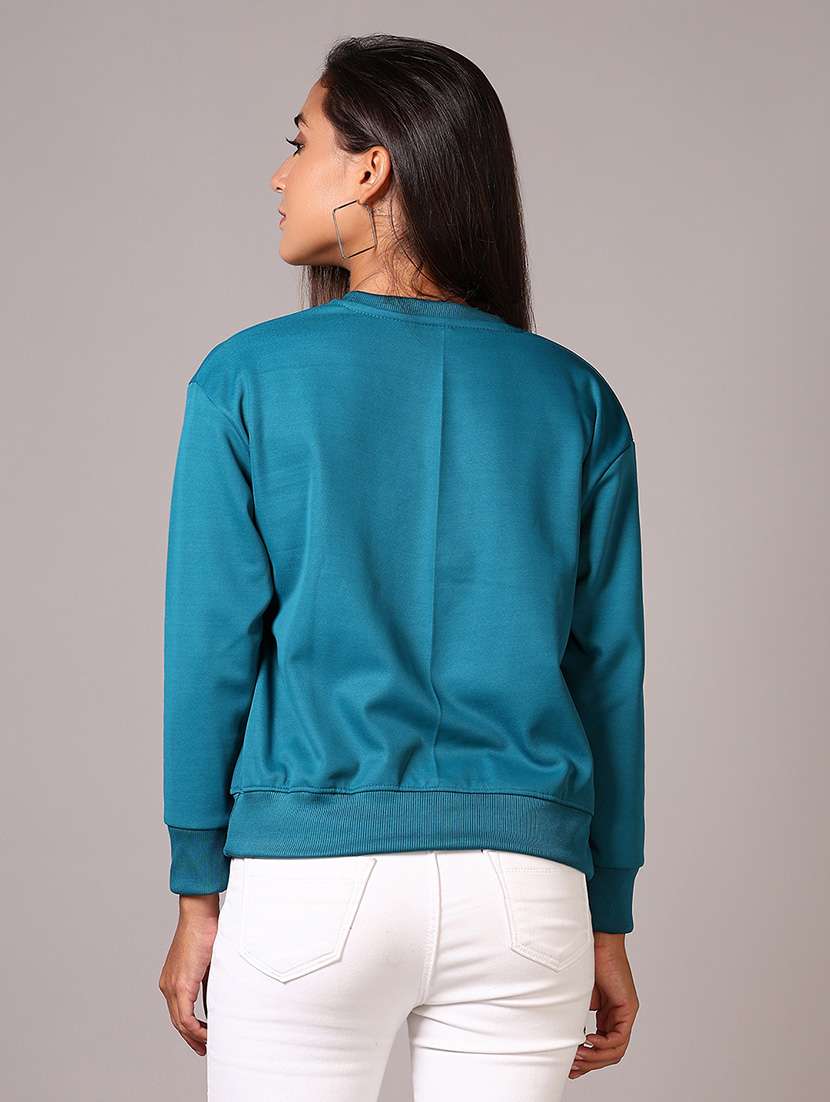 women printed long sleeves sweatshirt - 21644173 -  Standard Image - 3