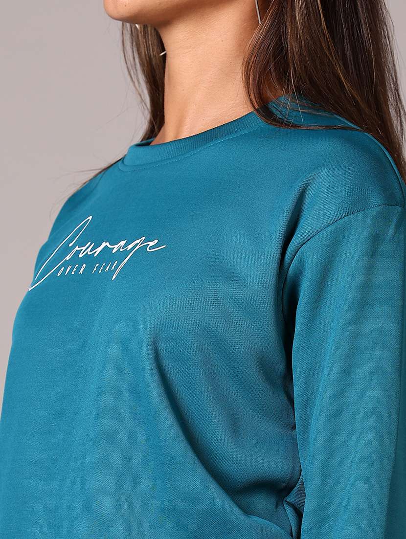 women printed long sleeves sweatshirt - 21644173 -  Standard Image - 5
