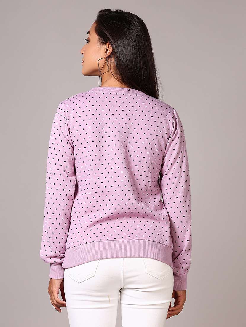 women printed long sleeves sweatshirt - 21644174 -  Standard Image - 3