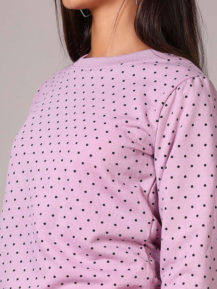 women printed long sleeves sweatshirt - 21644174 -  Standard Image - 5