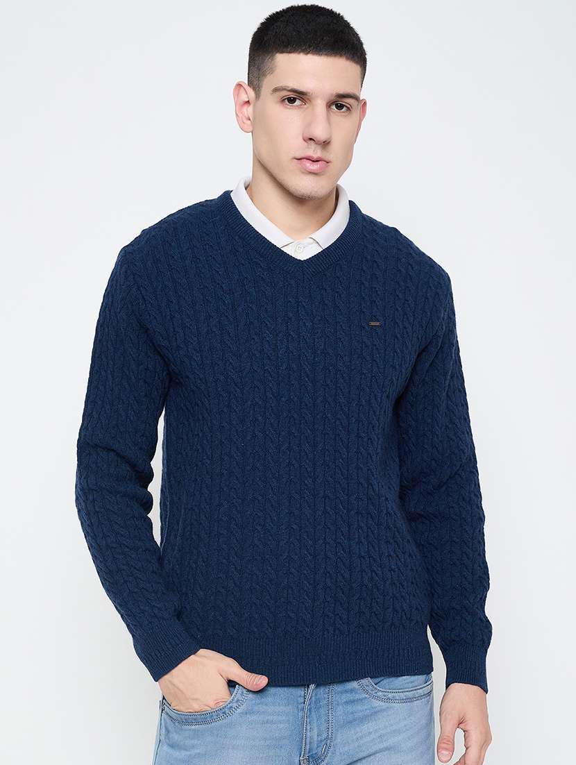 men self design long sleeves pullover