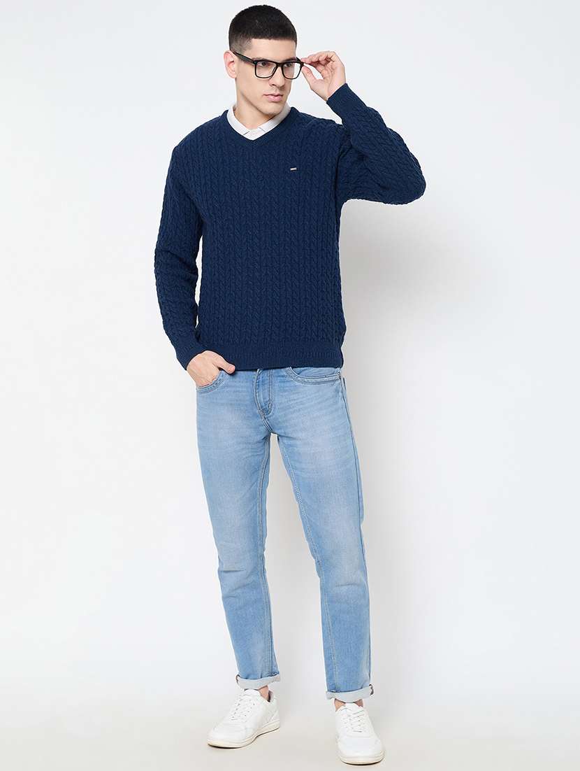 men self design long sleeves pullover - 21644373 - Standard Image - 3