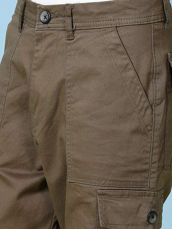 boys solid mid rise cargo - 21644441 -  Standard Image - 5