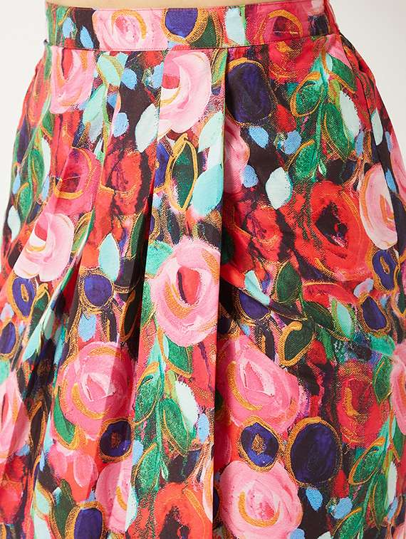 women floral printed top & skirt co-ord set - 21644496 -  Standard Image - 5